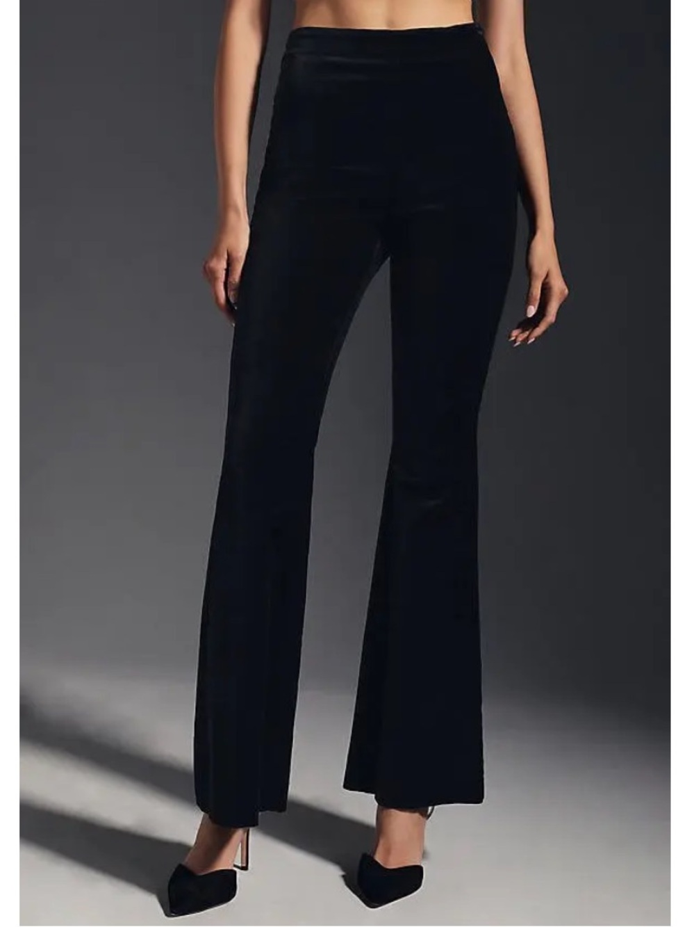 By Anthropologie Velvet Flare Pants in Black | 2
NWT